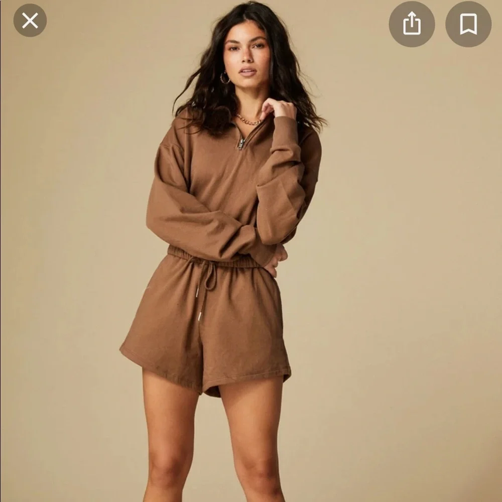 Tan lines SANTA BARBARA SWEATSHIRT- mocha - Picture 4 of 11